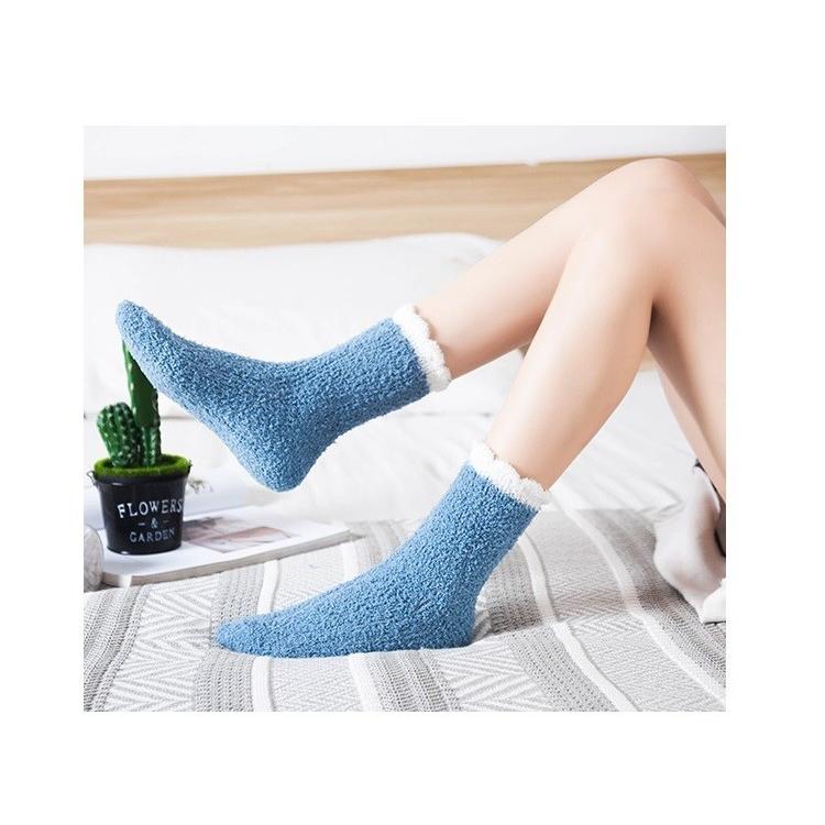 もこもこ靴下 選べる3枚1セット 暖かい靴下 ルームソックス もこもこ