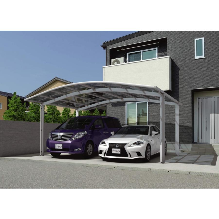 信頼 カーポート 三協アルミ カムフィエースワイド 5754h23 幅5406長さ5742高さ2250 2台用 早割クーポン Smartlook Com Sa