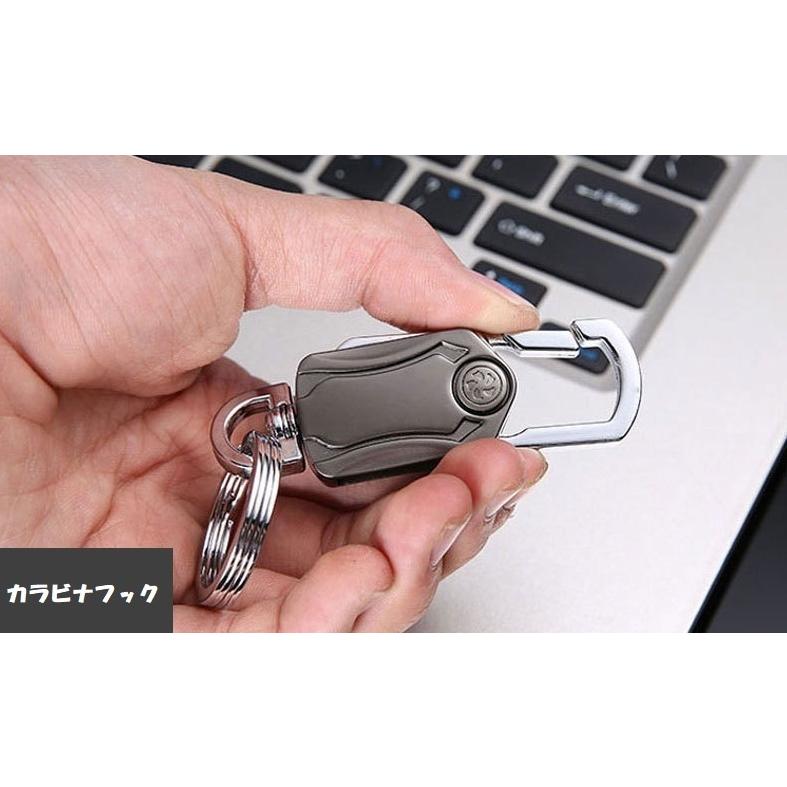 キーホルダー 栓抜き 360度回転 ハンドスピナー ボトル
