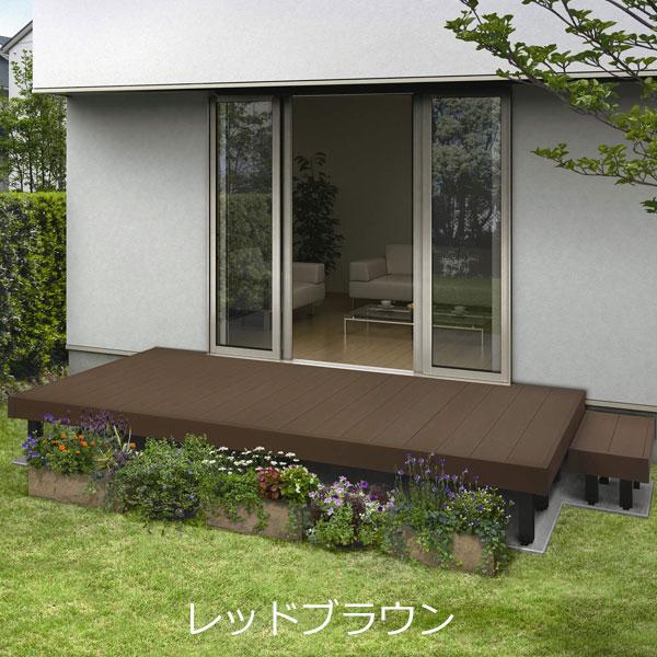 ウッドデッキ 人工木 リウッドデッキS 間口1.5間×出幅5尺 デッキのみ 束柱Uタイプ 基本工事費込み YKK AP 人工木デッキ 後付け 工事付 おしゃれ リフォーム_2