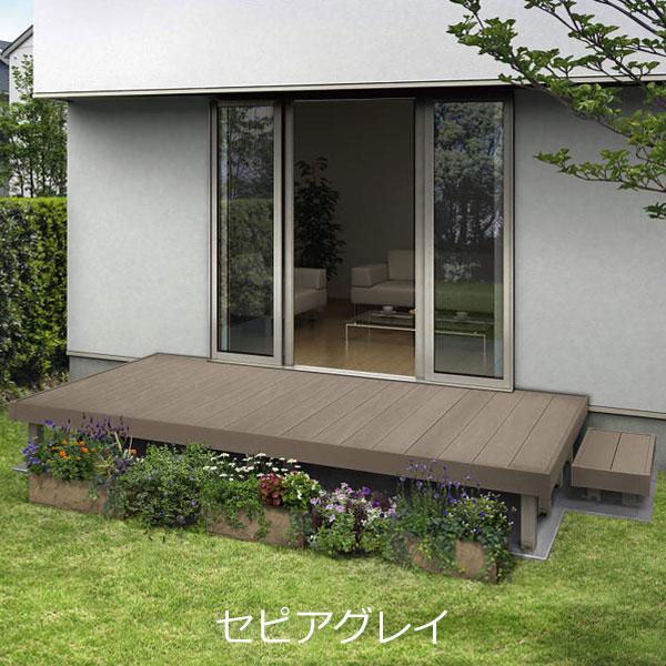 ウッドデッキ 人工木 リウッドデッキS 間口1.5間×出幅5尺 デッキのみ 束柱Uタイプ 基本工事費込み YKK AP 人工木デッキ 後付け 工事付 おしゃれ リフォーム_5