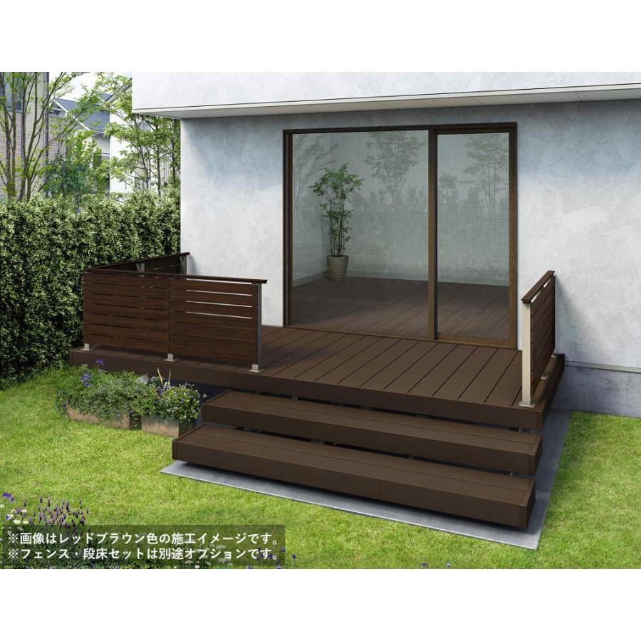 ウッドデッキ 人工木 リウッドデッキS 間口1.5間×出幅5尺 デッキのみ 束柱Uタイプ 基本工事費込み YKK AP 人工木デッキ 後付け 工事付 おしゃれ リフォーム_9