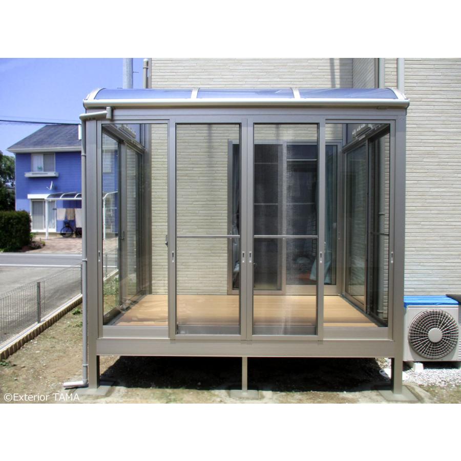 YKK AP サンルーム 工事付 ソラリア テラス囲い 2間×3尺アール屋根 