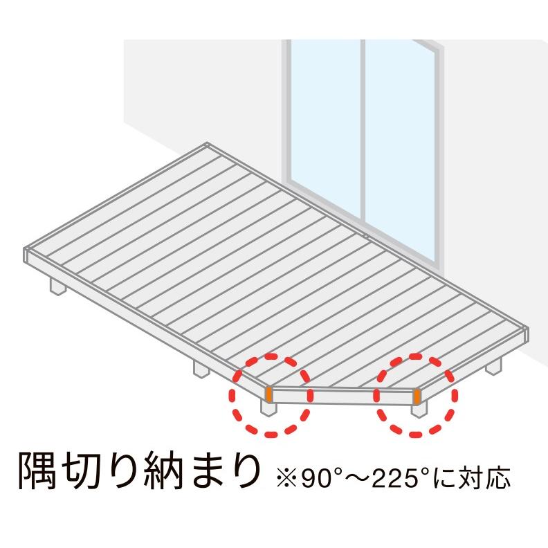 ウッドデッキ 人工木 工事付 デッキDC 間口1.5間×奥行6尺 標準束柱B 基本工事費込み LIXIL/リクシル/TOEX/デッキ/樹脂/腐らない/人気/後付け/リフォーム｜ex-tama｜15