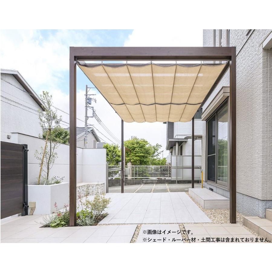 タカショー フレームポーチ 独立タイプ 間口2間×奥行9尺 ラッピング