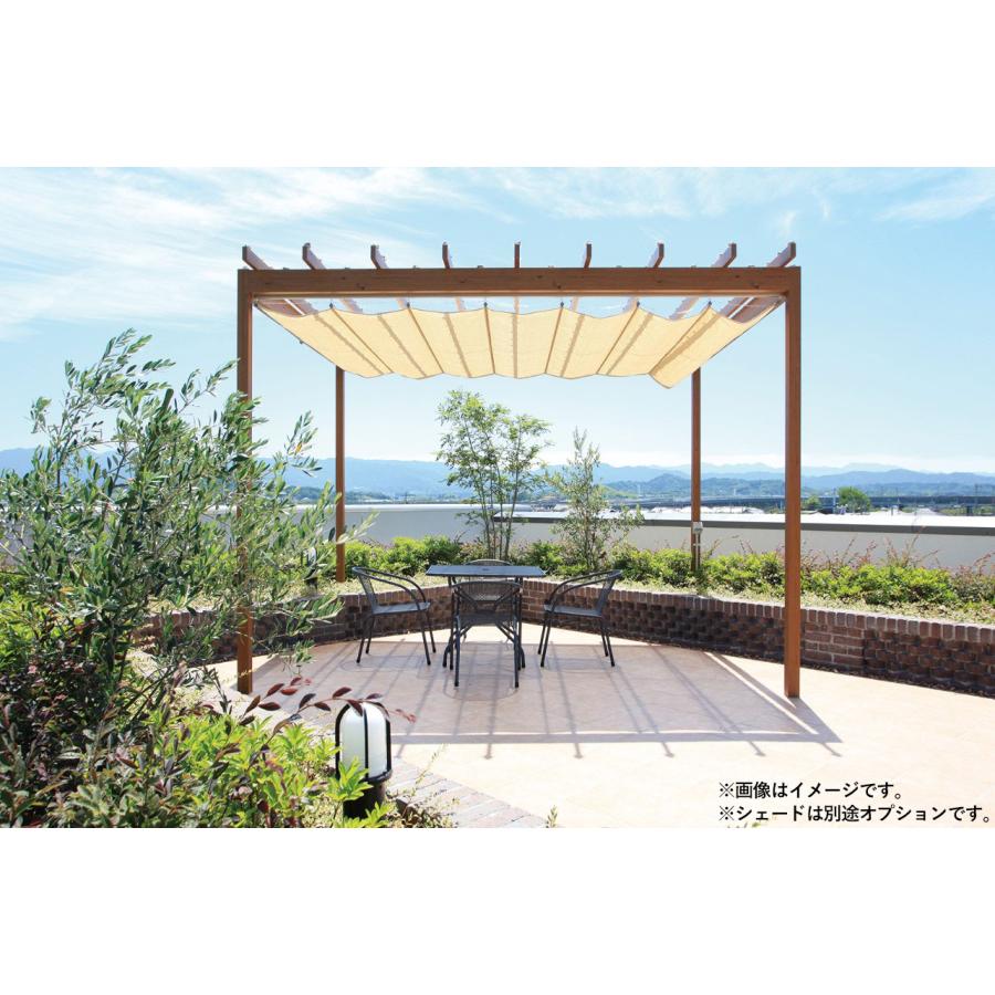 タカショー パーゴラポーチ 独立タイプ 間口2間×奥行4尺 ラッピング