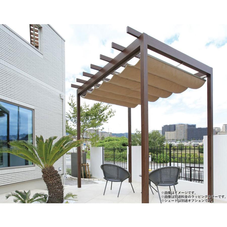 タカショー パーゴラポーチ 独立タイプ 間口1間×奥行4尺 アルミカラー
