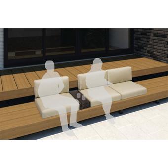 人工木 ヴィラウッド プレミアムタイプ 間口2間×奥行6尺 基本工事費込み 【カナダ】 ロング束柱/デッキのみ/束埋込み仕様/三協アルミ/後付け/おしゃれ