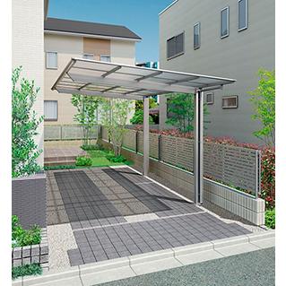 1台 工事付 ネスカF 1台用 30-57型 標準柱H22 ポリカ屋根材 基本工事費込み LIXIL/リクシル/ネスカf/ミニ/1台/駐車場/屋根/雨樋/日よけ/おしゃれ 【bussan】