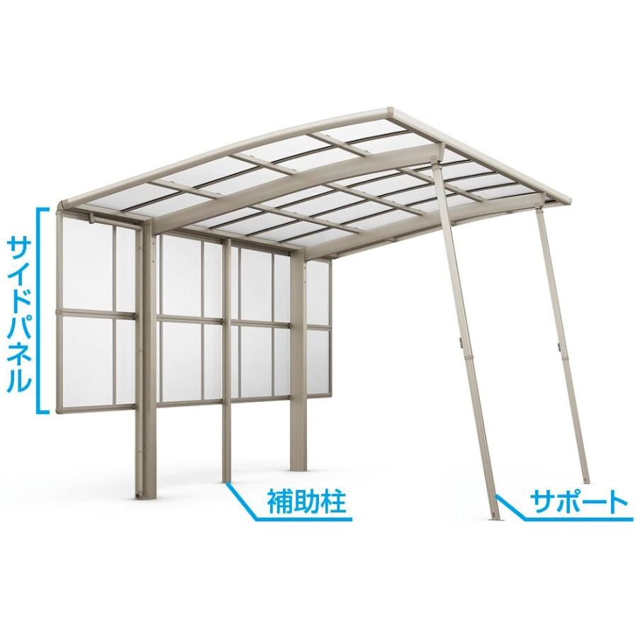 1台 工事付 ネスカF 1台用 30-57型 標準柱H22 ポリカ屋根材 基本工事費込み LIXIL/リクシル/ネスカf/ミニ/1台/駐車場/屋根/雨樋/日よけ/おしゃれ 【bussan】