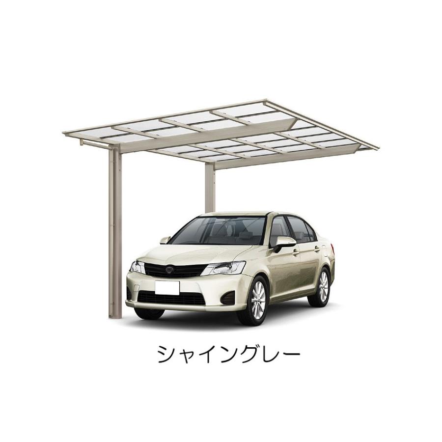 1台 工事付 ネスカF 1台用 30-57型 標準柱H22 ポリカ屋根材 基本工事費込み LIXIL/リクシル/ネスカf/ミニ/1台/駐車場/屋根/雨樋/日よけ/おしゃれ 【bussan】