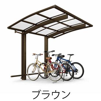 サイクルポート アリュース ミニ 600タイプ 奥行51-間口21 H18柱 熱線遮断ポリカ屋根材 基本工事費込み YKKAP 駐輪場屋根 自転車置き場屋根 おしゃれ 後付け_1