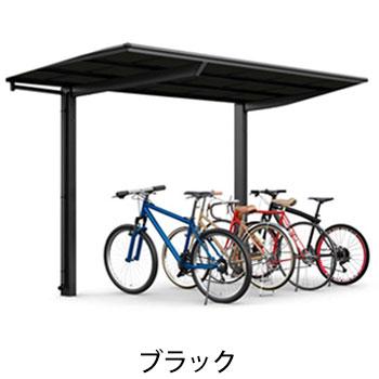 サイクルポート 工事付 フーゴFミニ 18-36型 ロング柱H25 ポリカ屋根材 基本工事費込み LIXIL リクシル 駐輪場屋根 自転車置き場屋根 バイク 後付け おしゃれ_3
