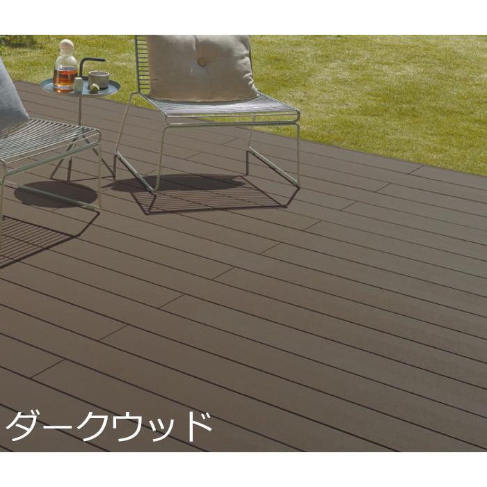 ウッドデッキ 人工木 LIXIL 樹ら楽ステージ 間口1.5間×奥行3尺 基本工事費込み ロング束柱A/幕板A/束埋込み施工/工事付/リクシル/樹脂/デッキ/おしゃれ/後付けの画像