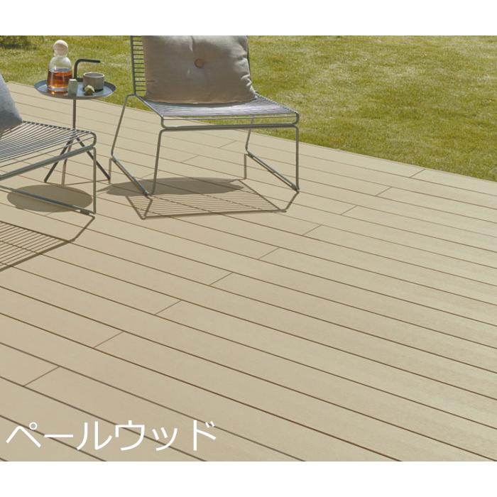 ウッドデッキ 人工木 LIXIL 樹ら楽ステージ 間口2間×奥行3尺 基本工事費込み ロング束柱A/幕板A/束埋込み施工/工事付/リクシル/樹脂/デッキ/おしゃれ/後付けの画像