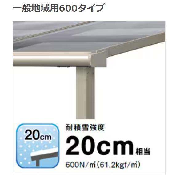 スピーネ テラス屋根 工事付 F型 間口1間×奥行5尺 標準桁 ポリカ屋根材