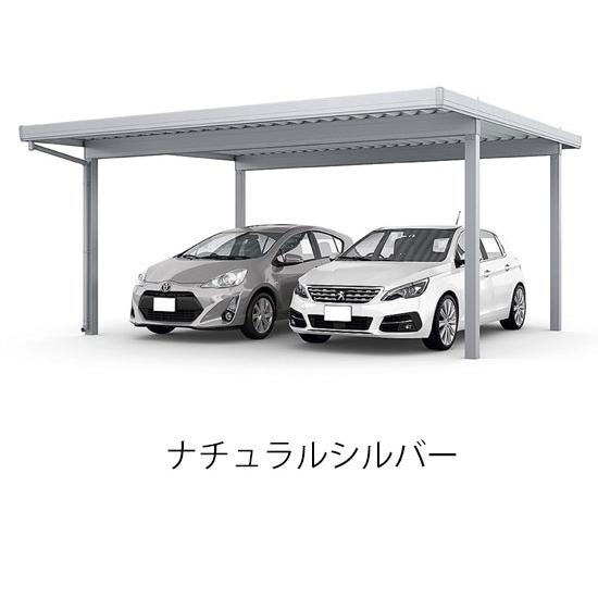 カーポートSW カーポート 2台用 工事付 1500タイプ W55-L55型 標準柱