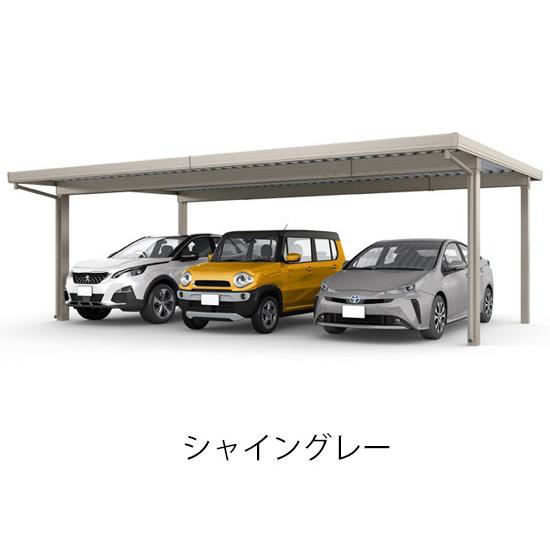 カーポートSW カーポート 3台用 工事付 1500タイプ W80-L55型 カーポートSW カーポート 3台用 工事付 1500タイプ W80-L55型