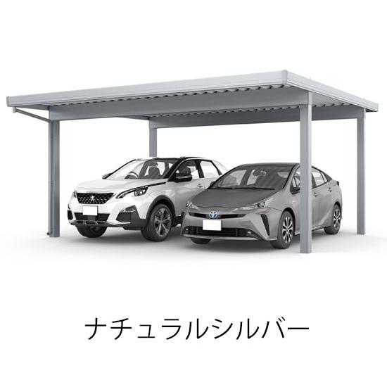 カーポート 2台用 工事付 カーポートST 3000タイプ W60-L55型 ロング柱H30 基本工事費込み LIXIL リクシル 2台 駐車場 屋根 後付け 車庫 スチール折板 人気_4