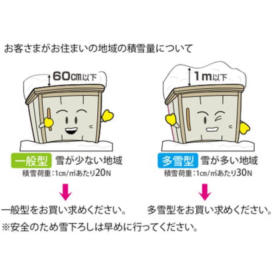 物置 タクボ物置 Mr.ストックマンダンディ ND-S1819Y 側面棚タイプ 多雪型 標準屋根 本体+組立付 物置き 屋外 収納庫 中型 おしゃれ 田窪 倉庫 後付け_7