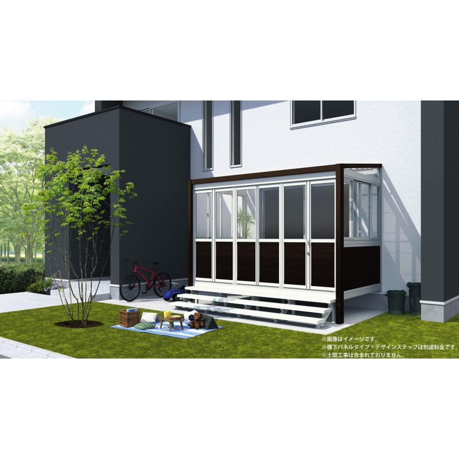 ガーデンルーム 工事費込み ハピーナリラ 土間仕様 間口1.0間×奥行6尺