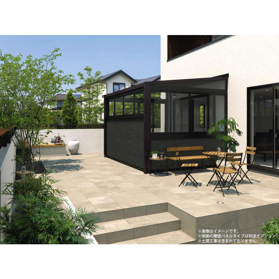 ガーデンルーム 工事費込み ハピーナリラ 土間仕様 間口2.0間×奥行6尺