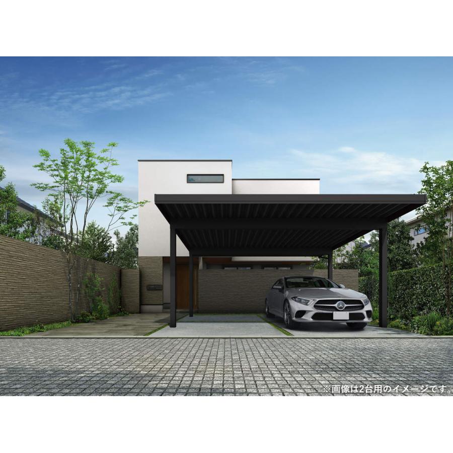 YKK AP カーポート 2台用 工事付 ジーポートpro 1500タイプ 55-55 H24