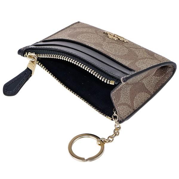 コーチ コインケース Coach 小銭入れ カードケース 定期入れ キーリング付き シグネチャー レディース メンズ 808 Imdt3 カーキ ブラック Co 808 Imdt3 インポートショップ Ex虎 ヤフー店 通販 Yahoo ショッピング