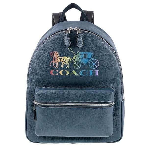コーチ リュックサック リュック メンズファッション Coach バッグ レザー F バックパック ロゴ メンズ リュック リュック F ネイビー Co F Svm64 Ex虎 Svm64 レディース インポートショップ ヤフー店