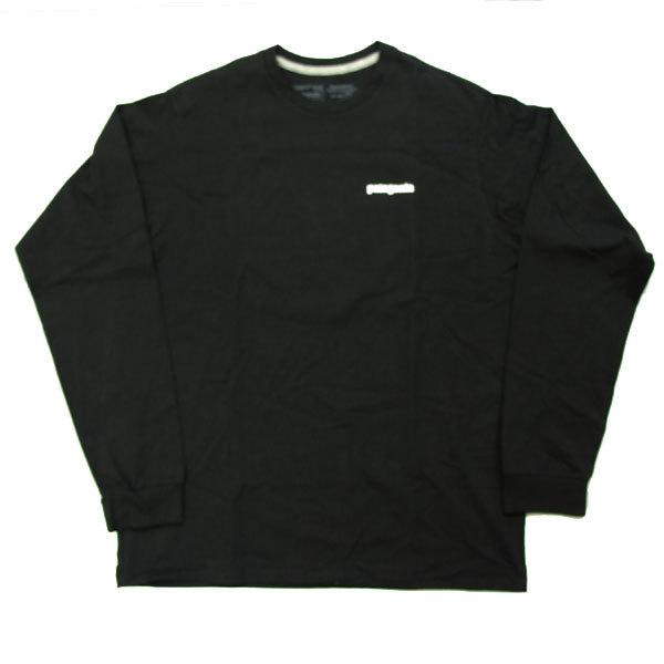 パタゴニア Tシャツ Patagonia 長袖 ロングtシャツ メンズ レディース ロングスリーブ P 6ロゴ レスポンシビリティー Blk Black ブラック 直営店に限定