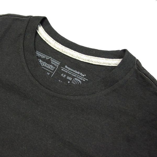 パタゴニア Tシャツ Patagonia 長袖 ロングtシャツ メンズ レディース ロングスリーブ P 6ロゴ レスポンシビリティー Blk Black ブラック 直営店に限定
