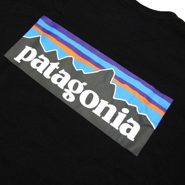 パタゴニア Tシャツ Patagonia 長袖 ロングtシャツ メンズ レディース ロングスリーブ P 6ロゴ レスポンシビリティー Blk Black ブラック 直営店に限定
