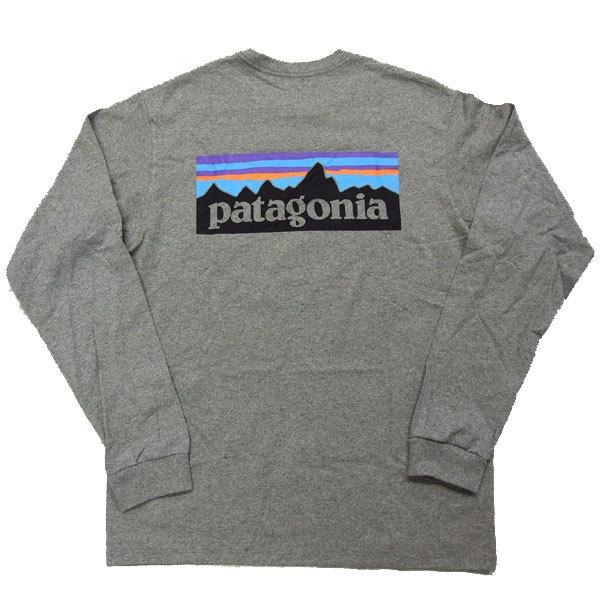 パタゴニア Tシャツ Patagonia 長袖 ロングtシャツ メンズ レディース ロングスリーブ P 6ロゴ レスポンシビリティー Glh Gravel Heather グレー 代引き不可