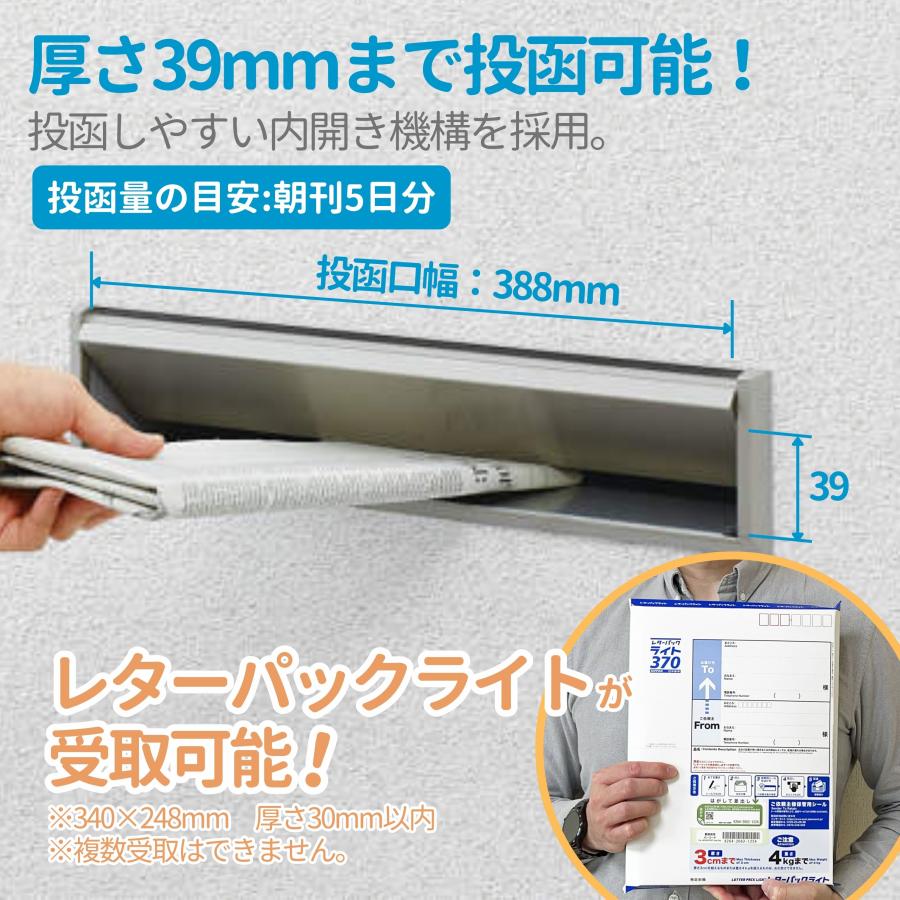 YKK AP 郵便ポスト 埋め込み エクステリアポストG3型 1段 YKK AP 郵便ポスト 埋め込み エクステリアポストG3型 1段