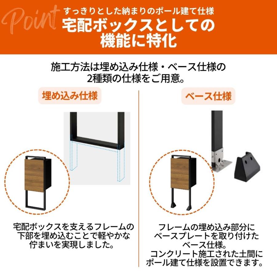 LIXIL（リクシル） 【ポールセット】LIXIL 宅配ボックスKN ポール建て