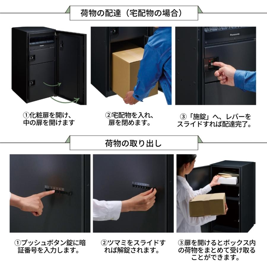 Panasonic（パナソニック） ポスト一体型宅配ボックス 埋め込み設置