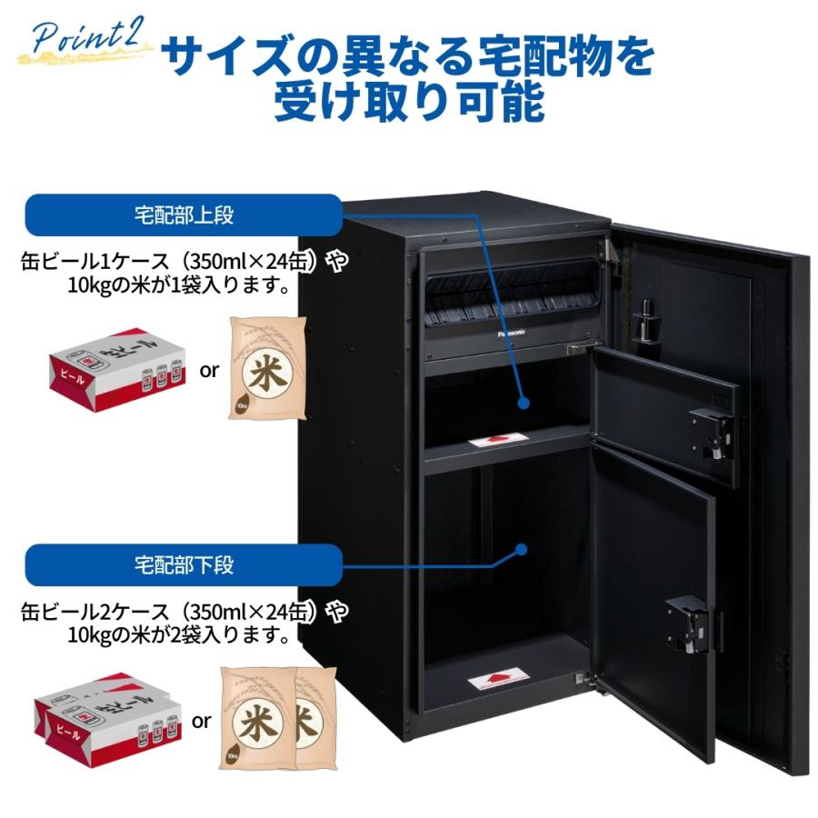 Panasonic（パナソニック） ポスト一体型宅配ボックス 据え置き設置