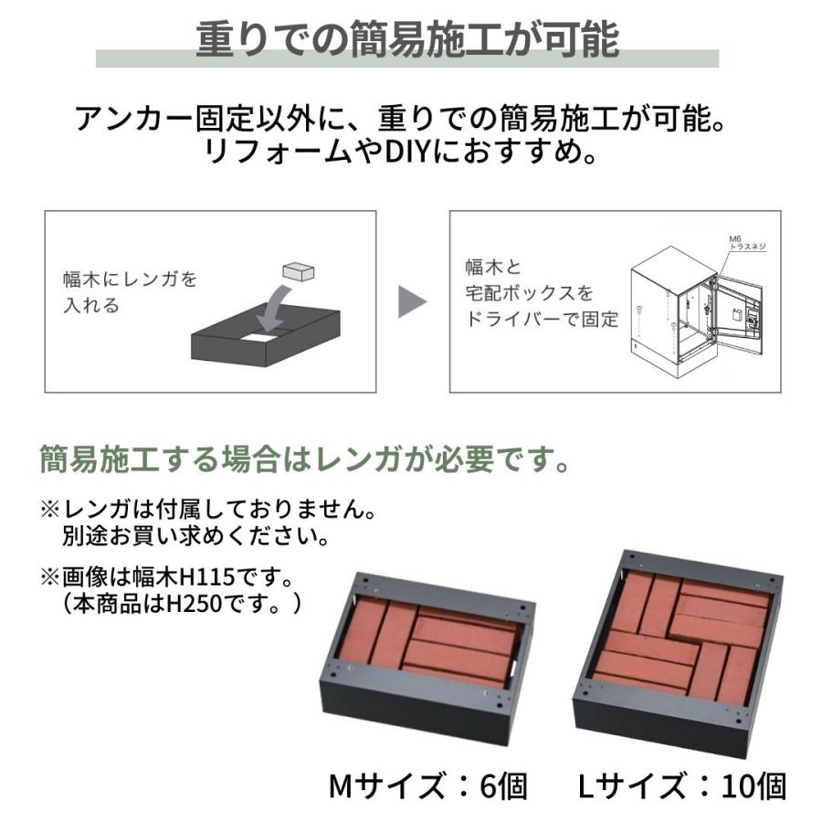 Nasta（ナスタ） 【DIY対応幅木セット】宅配ボックス 据置型 NastaBox+