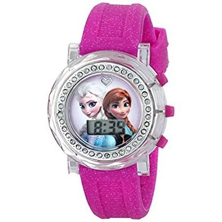 【新品本物】 Anna Frozen FZN3580 Kids' 【並行輸入品】特別価格　Disney and Glitter with Watch Flashing-Dial Elsa 腕時計