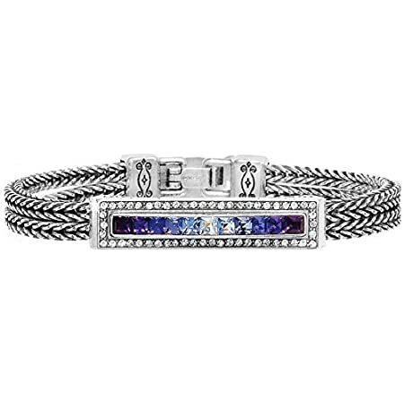 Brighton Spectrum Nobleスワロフスキークリスタルパープルブレスレット 並行輸入品 美品