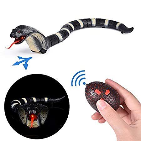 WEB限定カラー Remote TOYS LITTLE FUN Control 並行輸入品 T Snake Realistic RC Rechargeable Toy, Snake 船、ボート、潜水艦