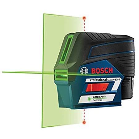 注目ショップ 100ft 12V GCL100-80CG Bosch Green 並行輸入品 wit Self-Leveling Level Laser Combination その他電動工具