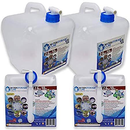 専門ショップ Container Water Collapsible BPA-Free WaterStorageCube with 並行輸入品 Food-Gra Spigot, ウォータージャグ