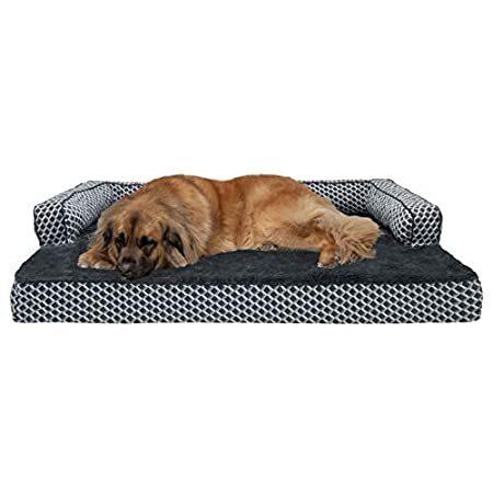 大人気新品  and Dogs for Bed Pet Furhaven 【並行輸入品】特別価格 Cats Sofa-Style Couch Comfy Decor and Plush - キャットハウス