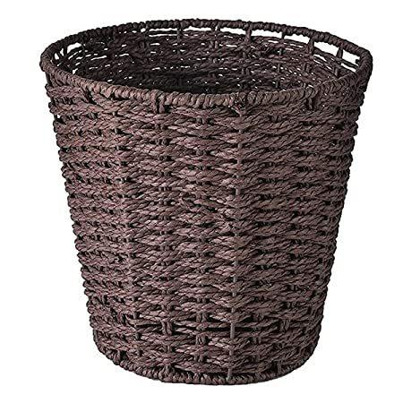 新着 Round 並行輸入品 Bathro Bedroom, for Basket Rubbish Basket, and Bin Paper Waste Wicker ゴミ箱、ダストボックス