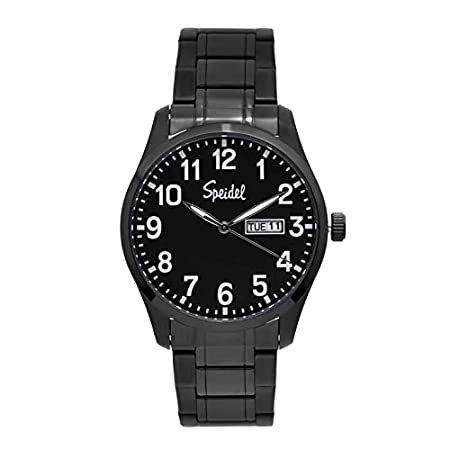 2022年最新海外 Metal Essential Men's 【並行輸入品】特別価格　Speidel's Watch Black with Black Watchband Link with 腕時計