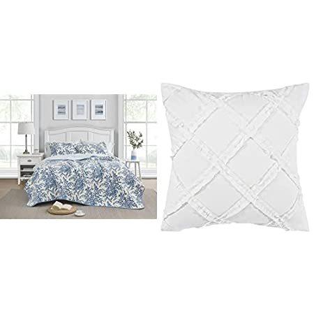 超可爱の Laura Ashley - Bedford Collection - 3-Piece Cotton Queen Quilt Set + Coordi 並行輸入品 布団セット 超可爱の Laura Ashley - Bedford Collection - 3-Piece Cotton Queen Quilt Set + Coordi 並行輸入品 布団セット