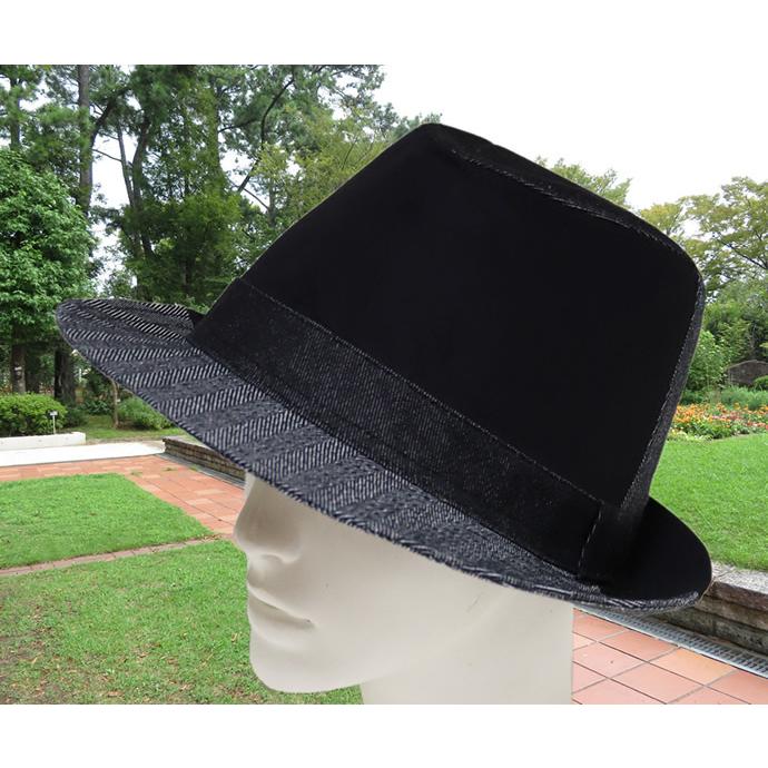 大きいサイズ 帽子 メンズ 中折れハット 65cm対応 サイズ調節ベルト付き クレイジーデニムハイバック ブラック 中折れ帽 Nh Bt Ex 1039 Exas エクサス カジュアル服飾雑貨 通販 Yahoo ショッピング