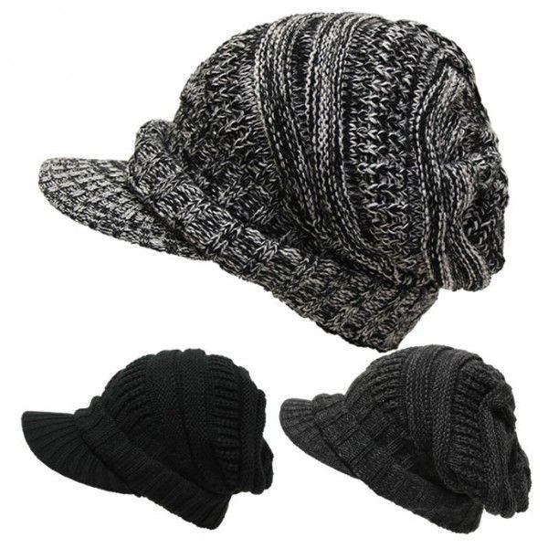 つば付きニット帽 メンズ キャスケット ネコポス対応 バイザービッグ 全国送料無料 帽子 最も優遇 帽子