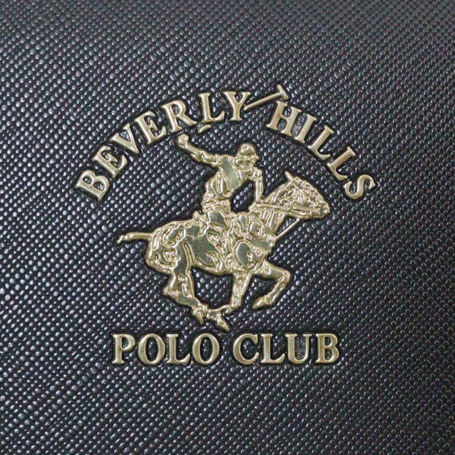 ビバリーヒルズ ポロ クラブ BEVERLY HILLS POLO CLUB 長財布 ロングウォレット エンブレム ラウンドファスナー BHPC ブラック ゆうパケット発送 全国送料無料｜exas｜02